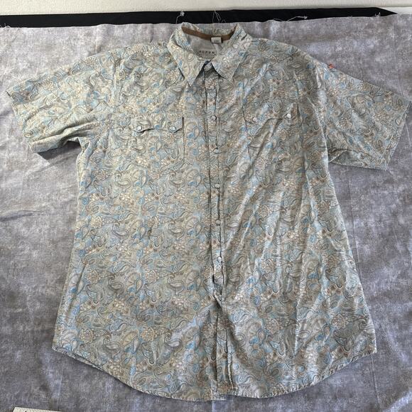 Roper Western Pearl Snap Short Sleeve Dress Shirt Multi Color XL - Picture 1 of 8